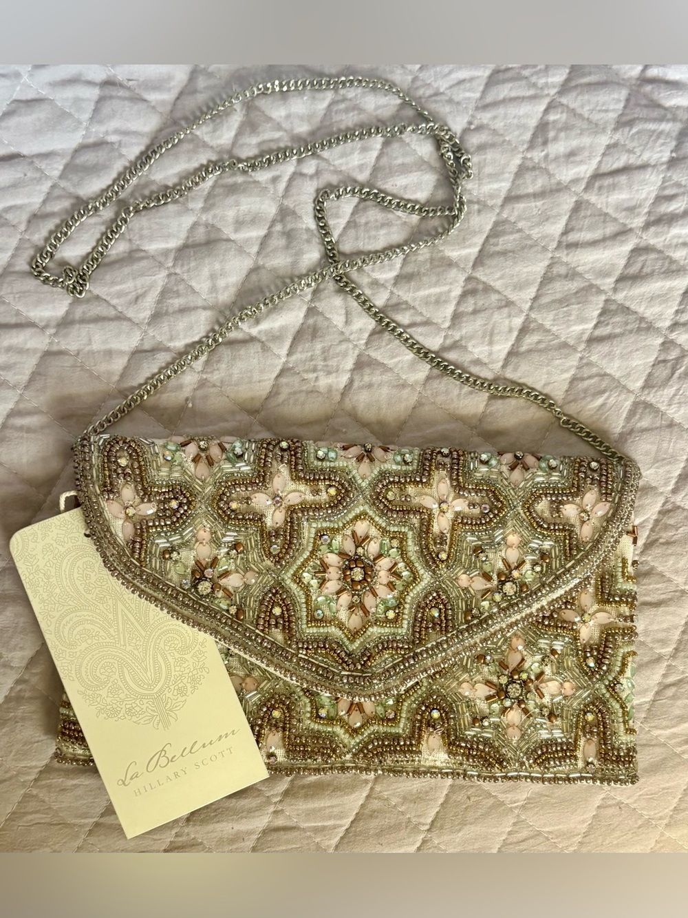 La Bellum By Hillary Scott Beaded Purse NWT